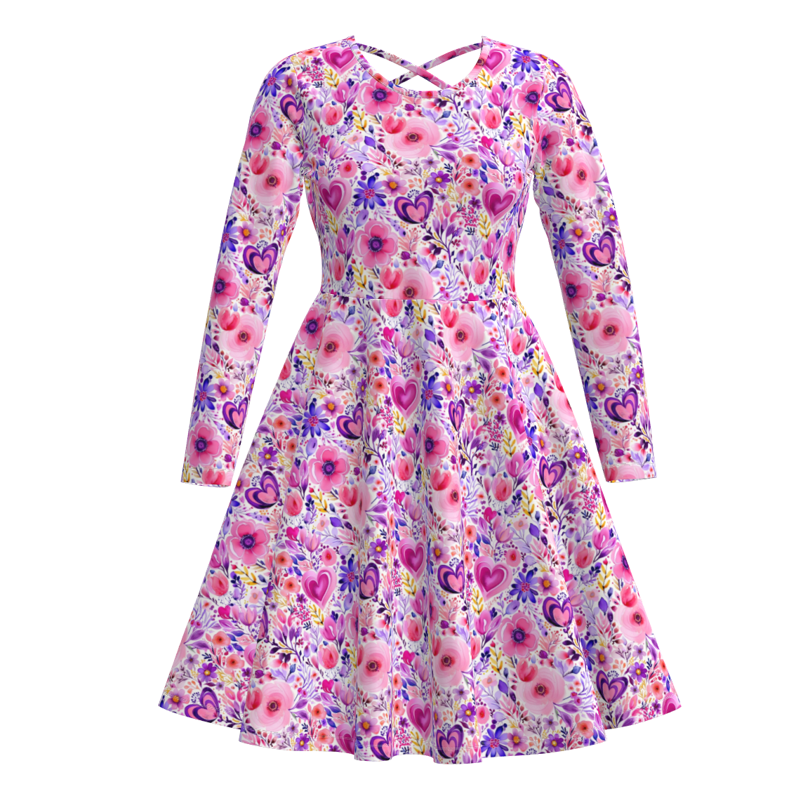 （Pre Order）Mommy and Me Valentine's Day Print Dress