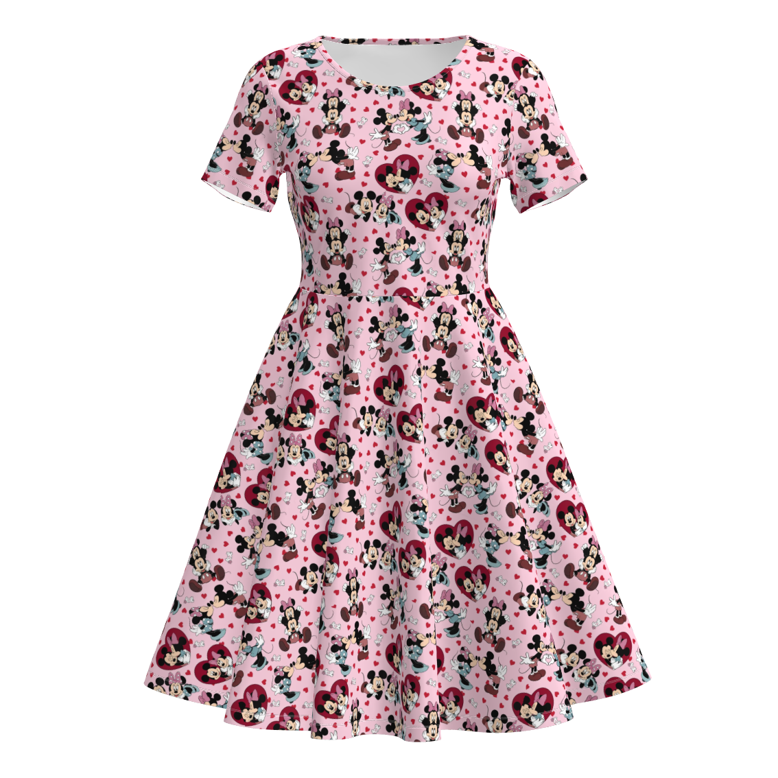 （Pre Order）Adults Valentine's Day Cartoon Print Dress