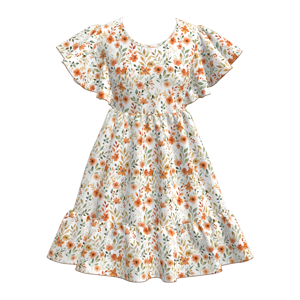 （Pre Order）Mommy and Me Spring＆Summer Floral Print Dress