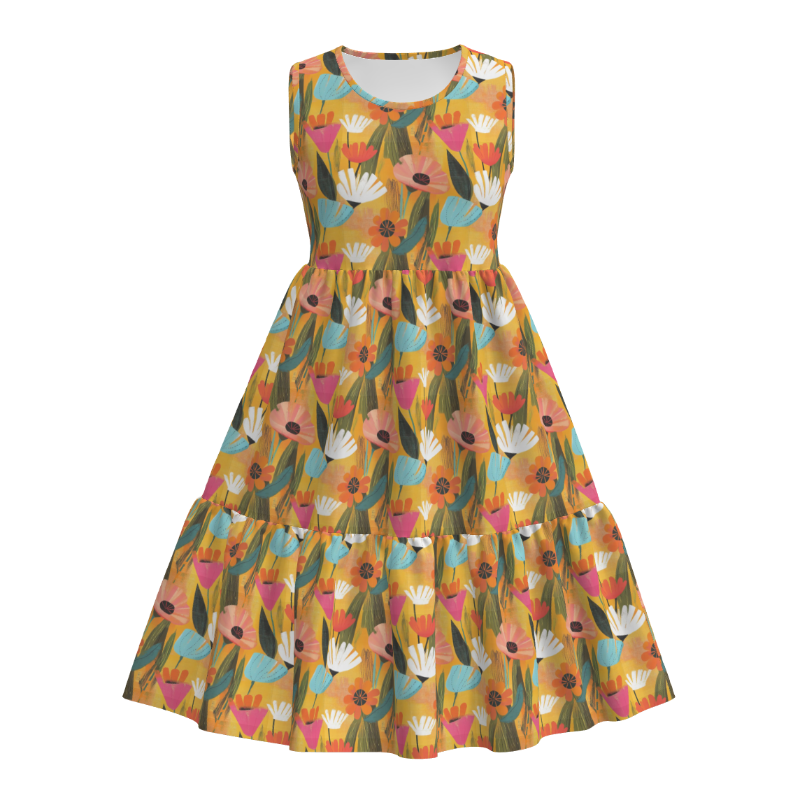 （Pre Order）Mommy and Me Spring＆Summer Floral Print Dress
