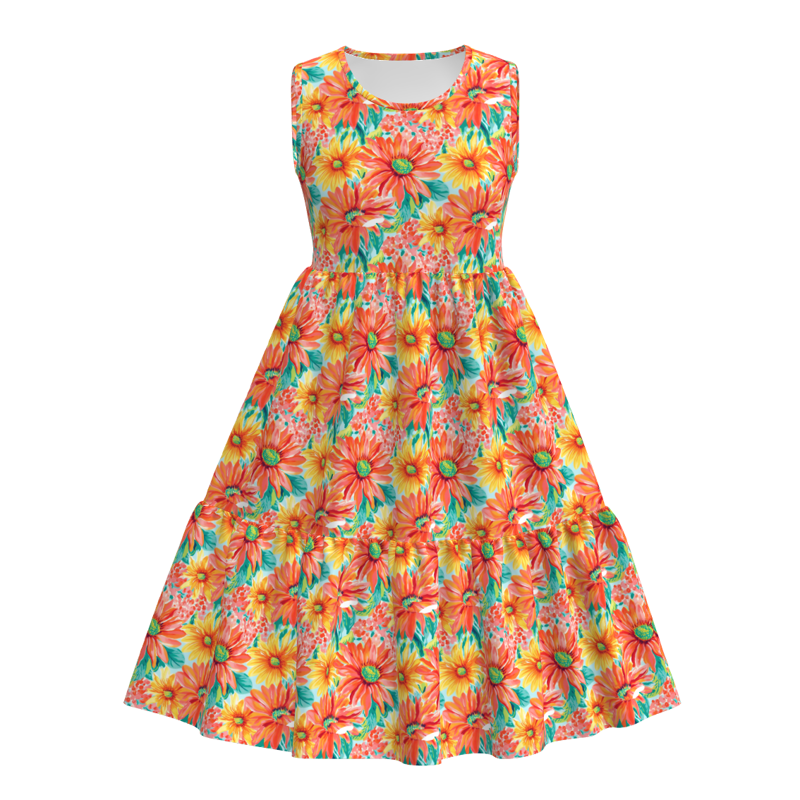 （Pre Order）Mommy and Me Spring＆Summer Floral Print Dress