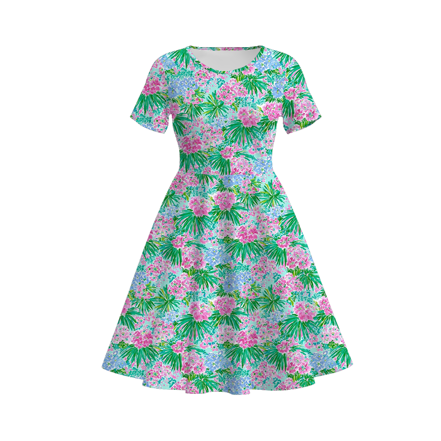 （Pre Order）Mommy and Me Spring&Summer Floral Print Dress