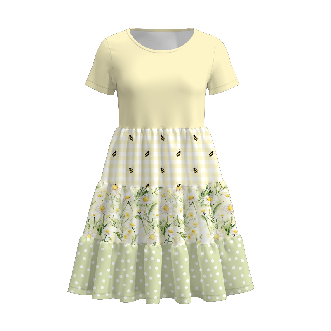 （Pre Order+Prepack Zone）Family Spring&Summer Floral Print Dress（Mix Size）