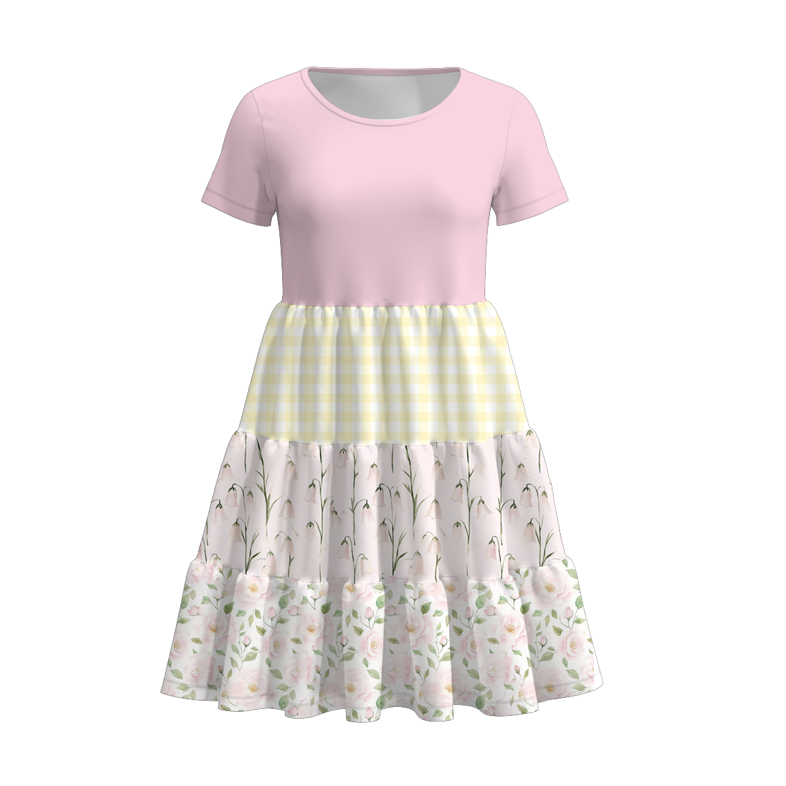 （Pre Order+Prepack Zone）Family Spring&Summer Floral Print Dress（Mix Size）