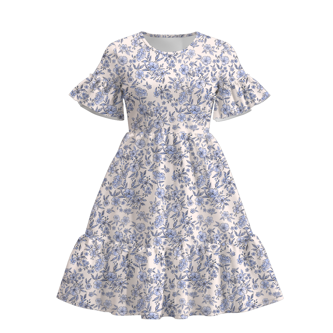 （Pre Order）Mommy and Me Fall Floral Print Dress