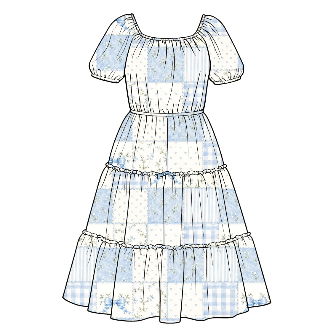 （Weekly Pre-Order）Family Fall Bow Print Dress,Set&Romper（Ends 9.20）