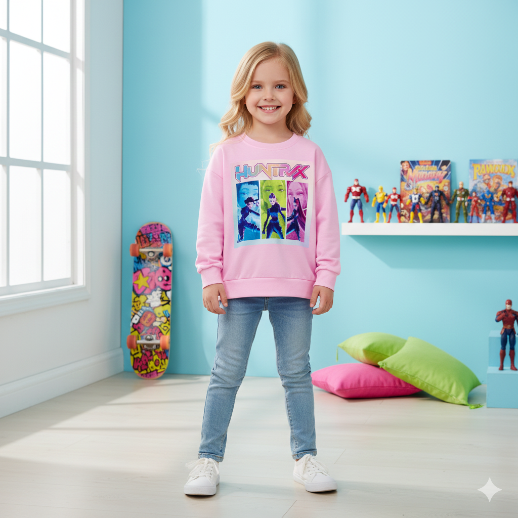 （Pre Order,Prepack Zone）Girls Movie Character Print Sweatshirt（Mix Size）