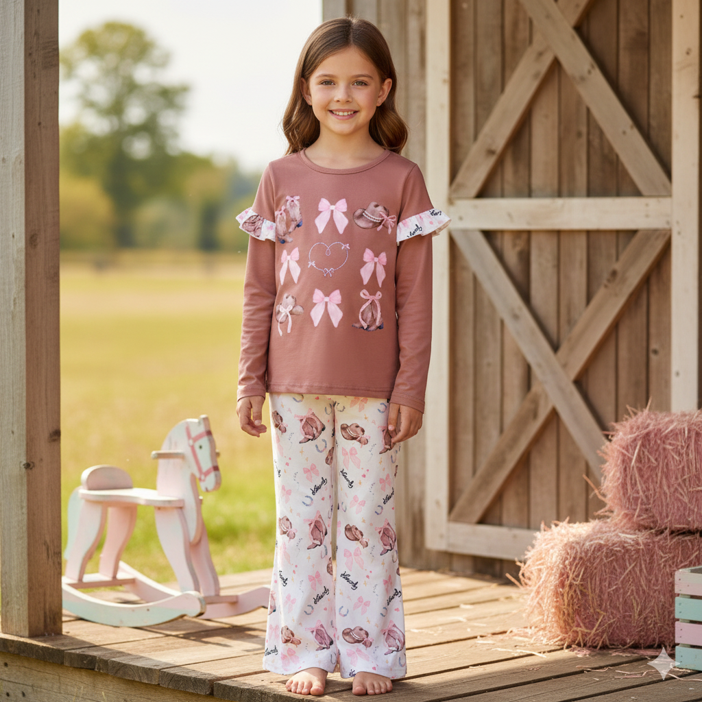 （Pre Order,Prepack Zone）Girls Spring&Summer Boots Print Set（Mix Size）