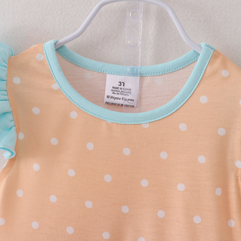 （In Stock）Girls Summer Back To School Print Shorts Set