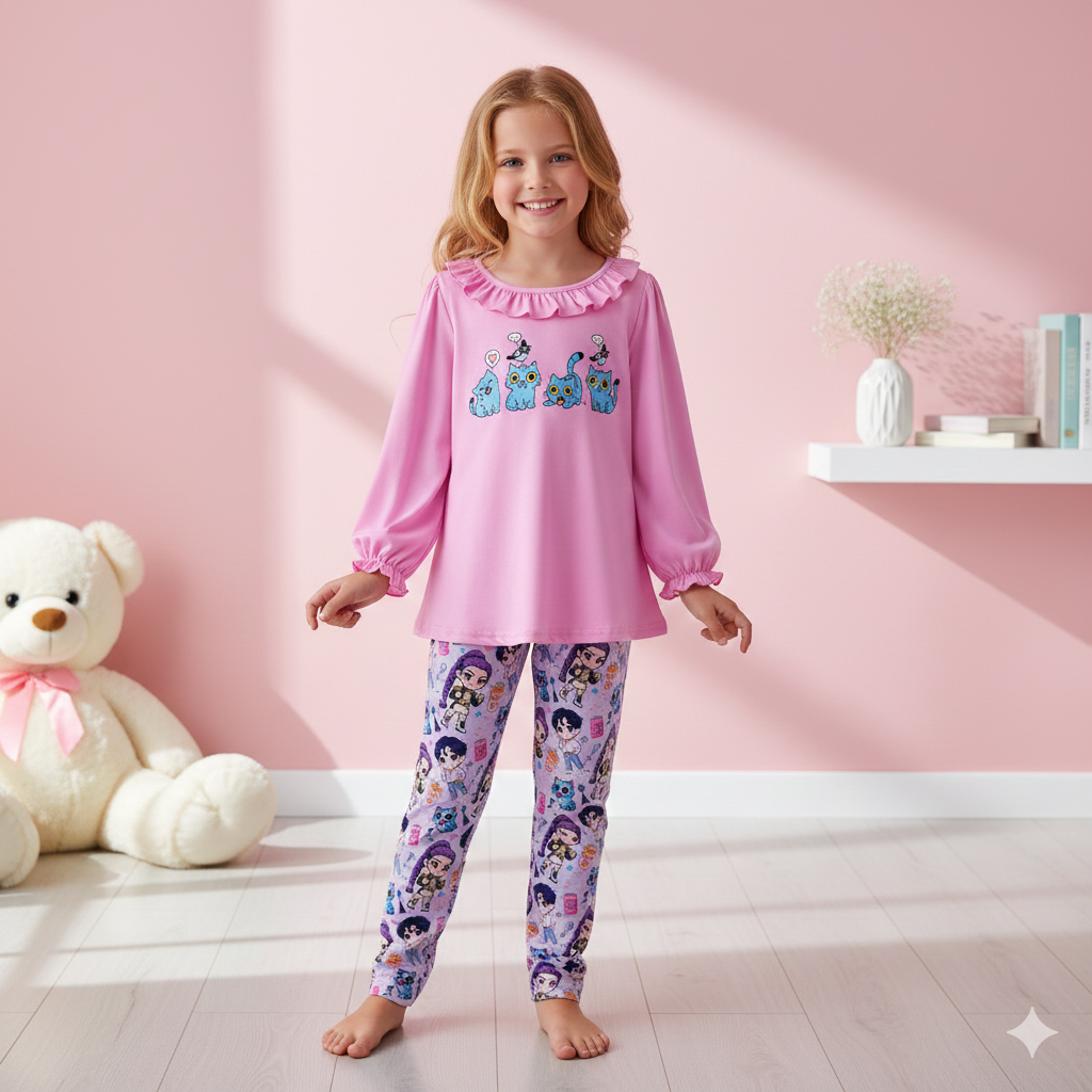 （Pre Order,Prepack Zone）Girls Movie Character Print Set（Mix Size）