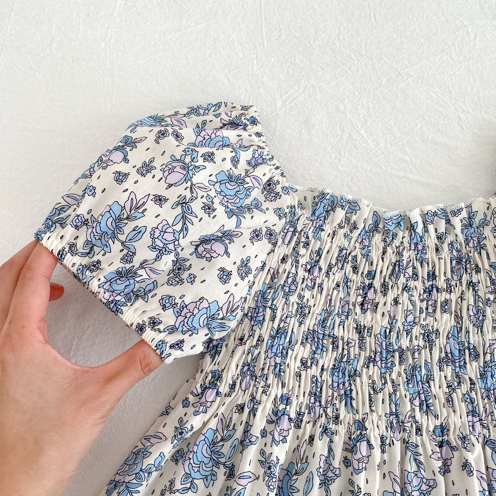 （In Production）Sisters Spring&Summer Floral Smocked Dress,Romper