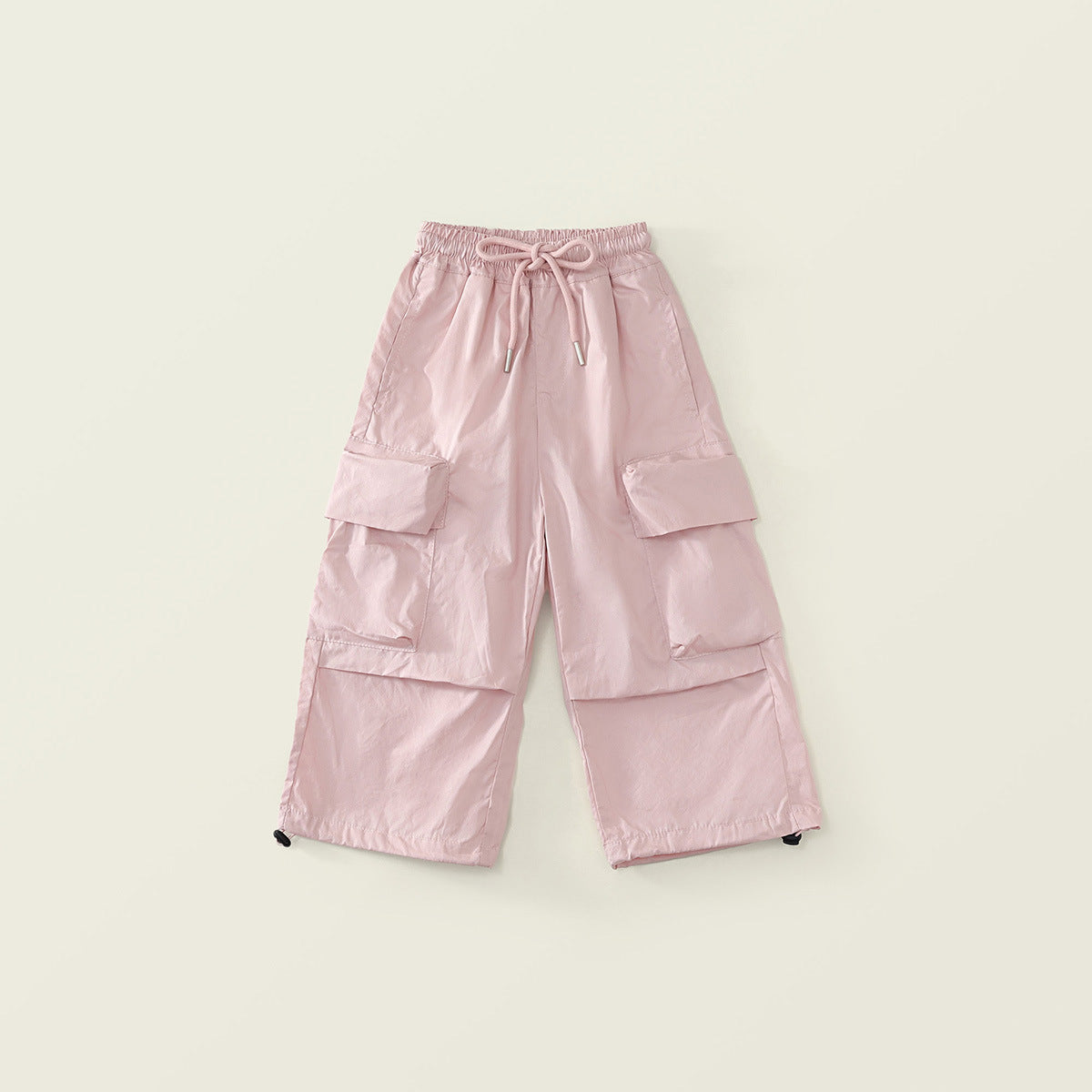 （In Production）Girls Spring Multicolored Pocket Cargo Pants