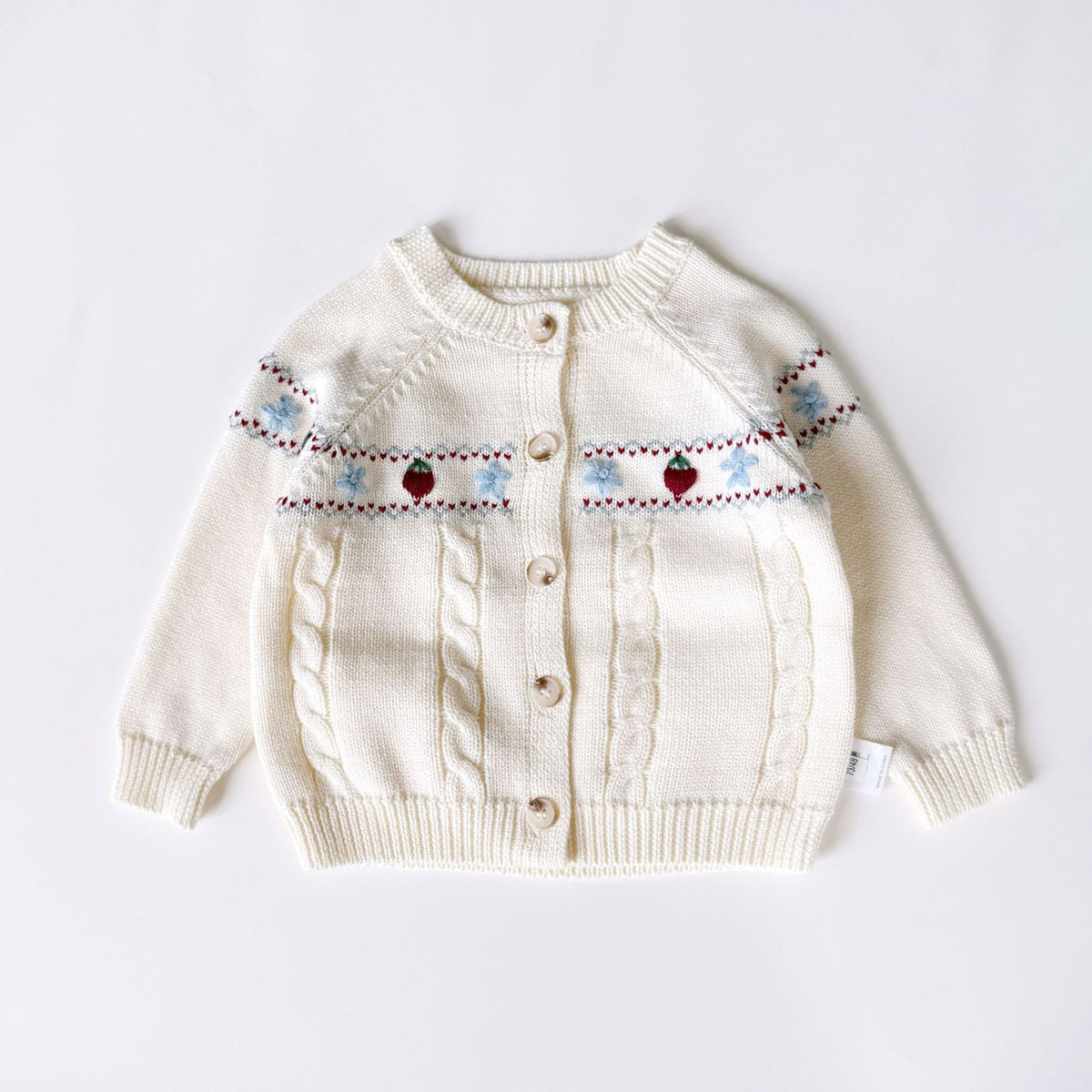 （Pre Order 2 Weeks）Kids Fall Embroidery Sweater Cardigan