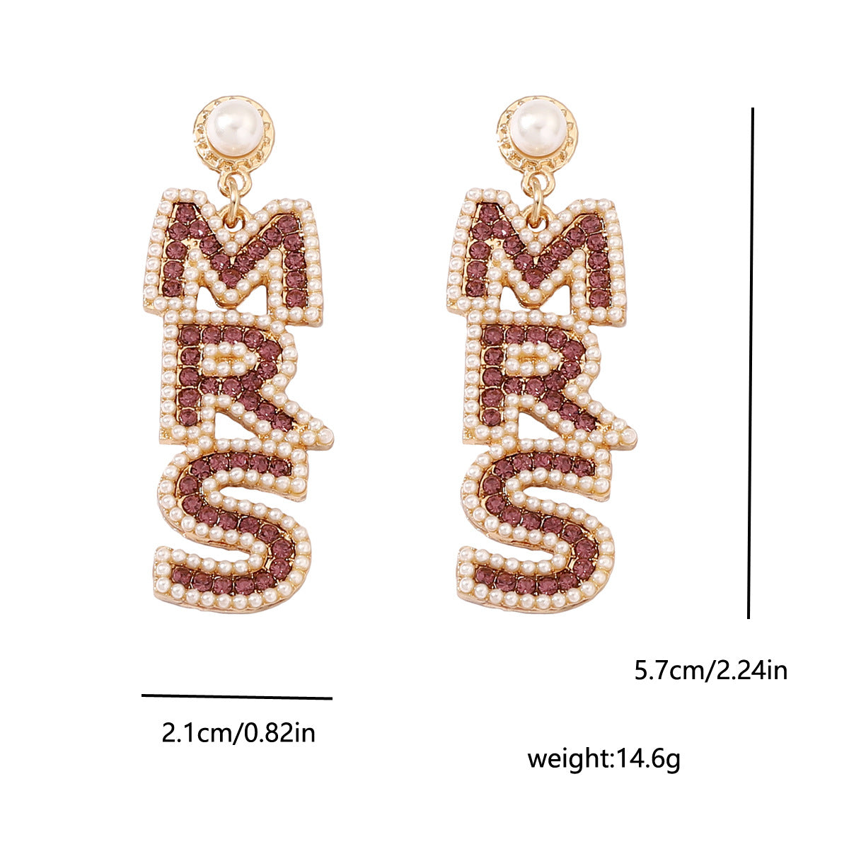 （Pre Order）Stylish MRS Matching Gem Earring