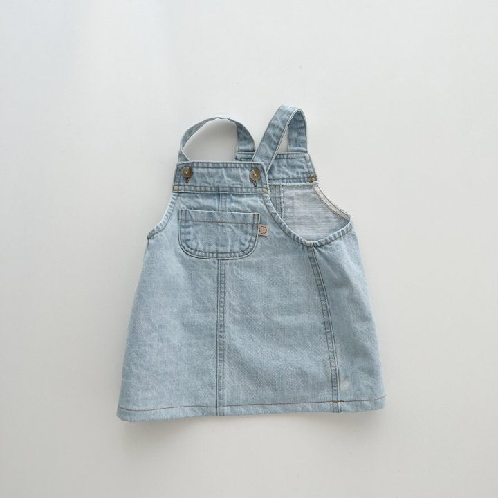（Pre Order 2 Weeks）Girls Fall Denim Overalls