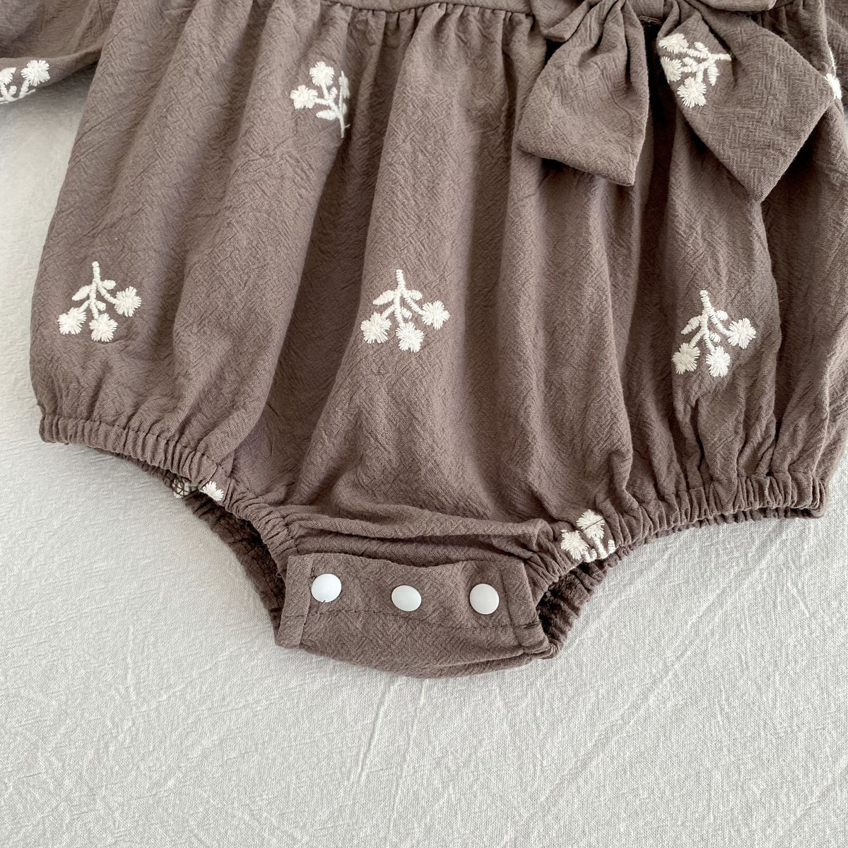 （Pre Order 2 Weeks）Sisters Fall Floral Embroidery Bow Lace Dress&Romper