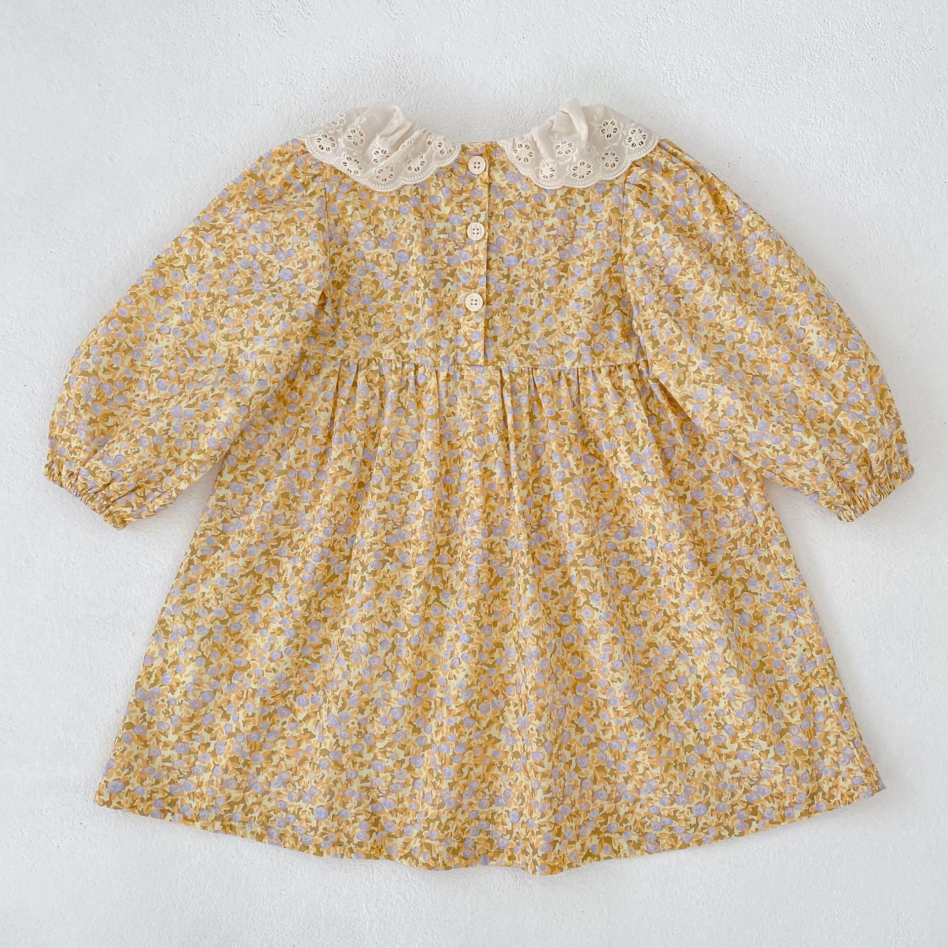 （Pre Order 2 Weeks）Sisters Fall Floral Print Smocked Dress&Romper