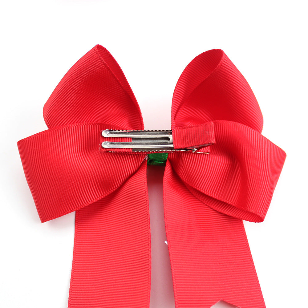 （Pre Order）Girls Christmas Bow-10 Pcs