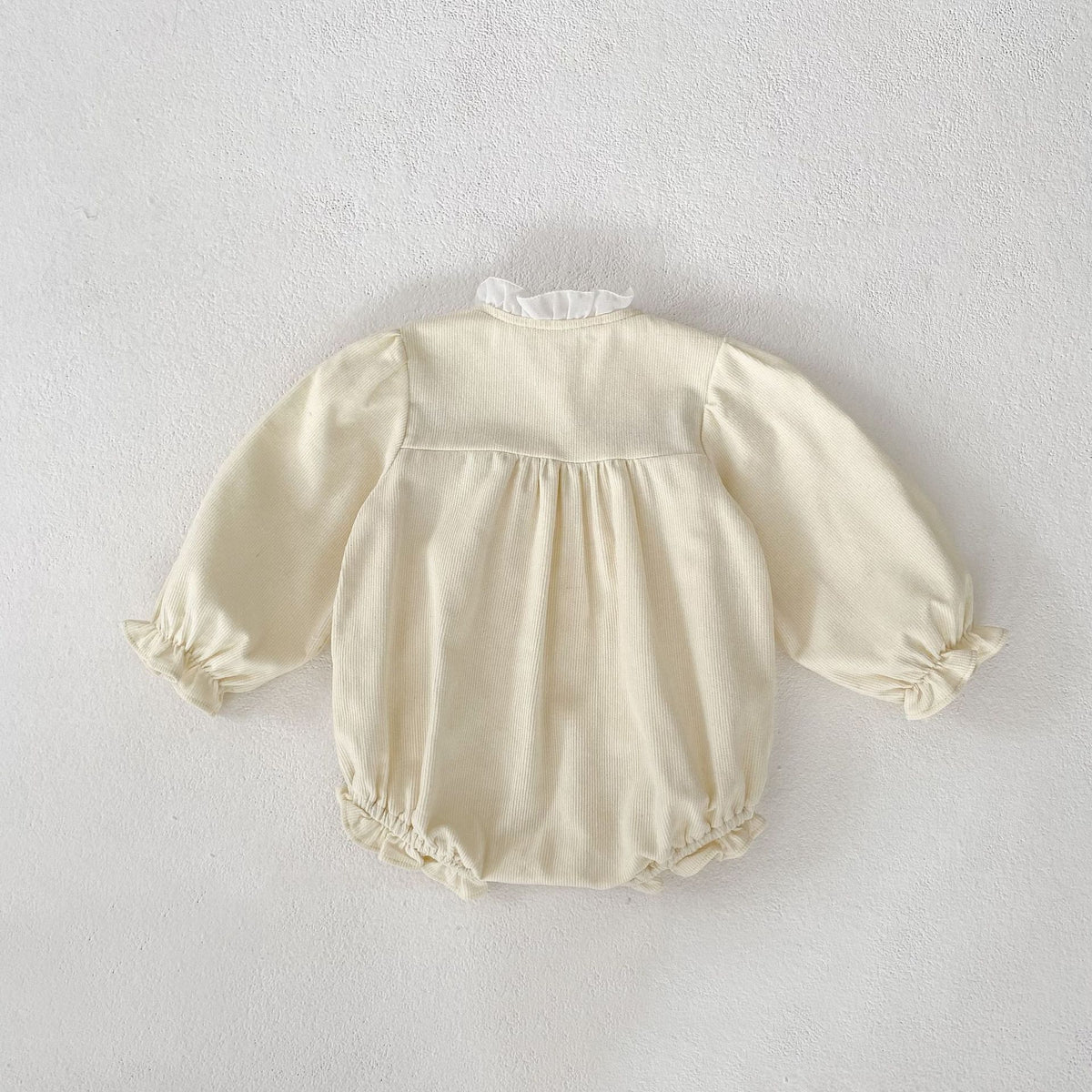 （Pre Order 2 Weeks）Toddler Girls Fall Embroidery Corduroy Romper