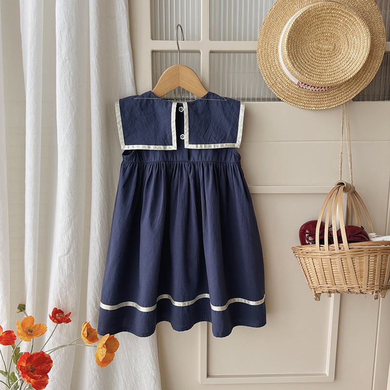 （In Production）Girls Spring&Summer Carousal Embroidery Cotton Dress