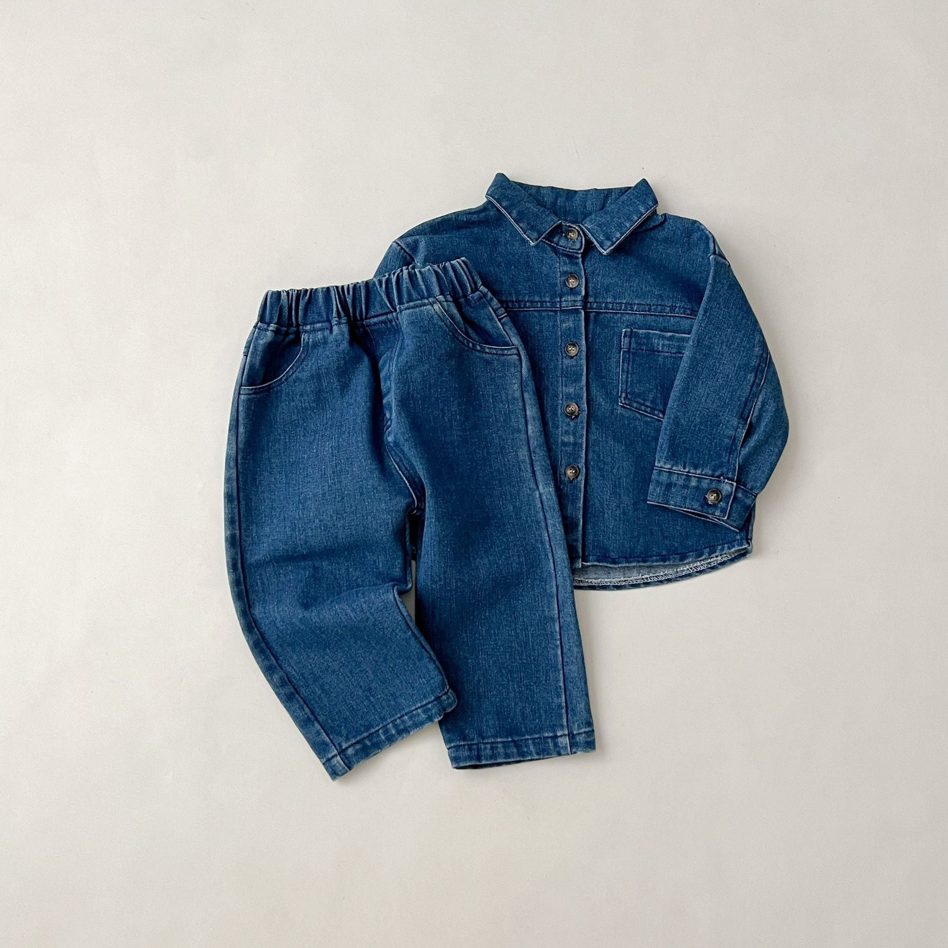 （Pre Order 2 Weeks）Unisex Fall Denim Outfit Set