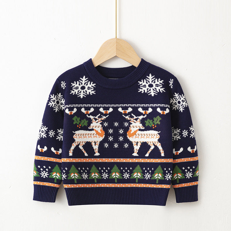 （Pre Order）Kids Christmas Elk Sweater