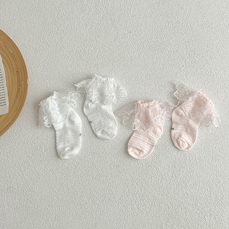 （Pre Order）Toddler Girls Lace Socks