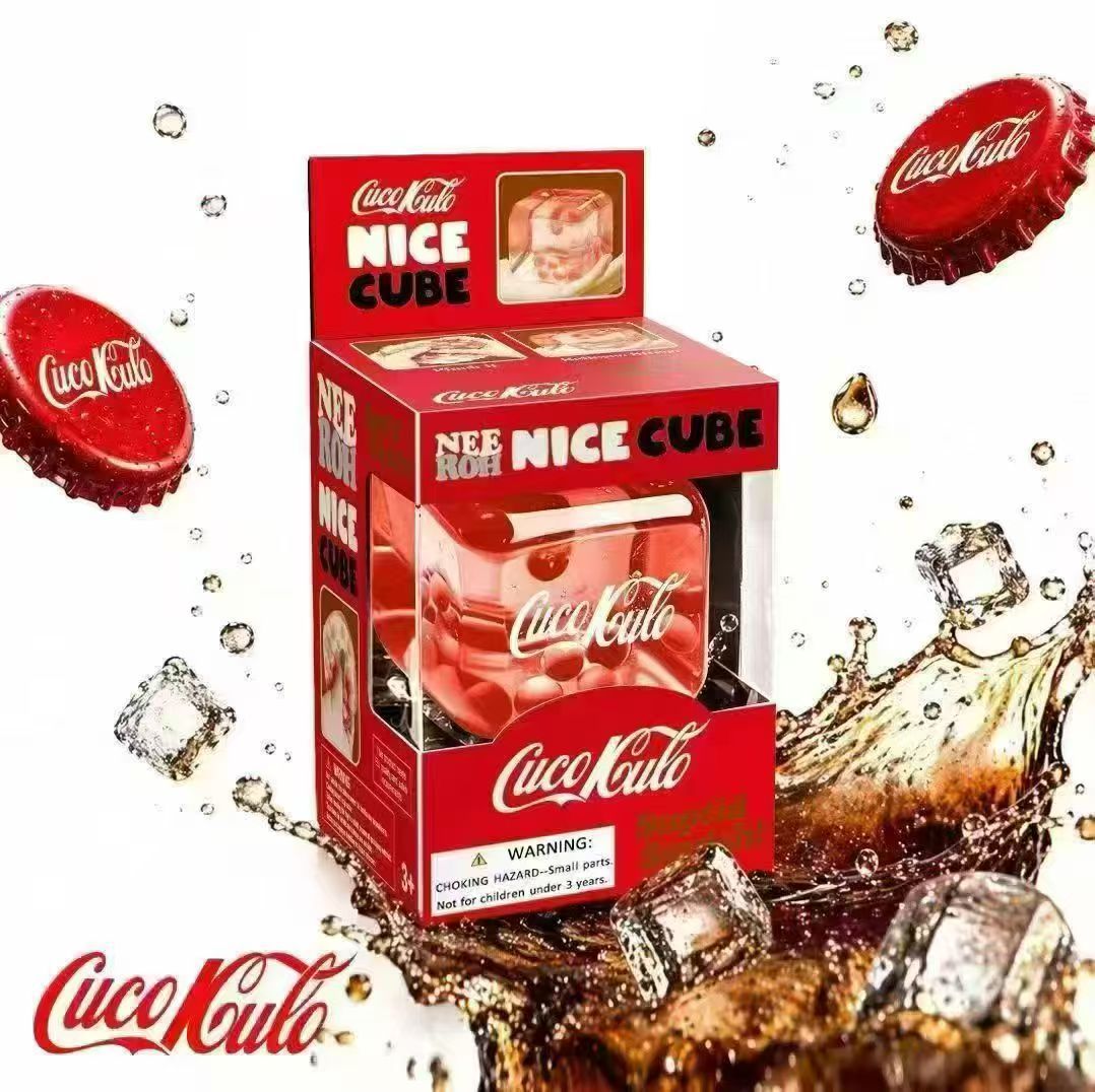（Pre Order）Squishy Squeeze Beverage Cube Toy