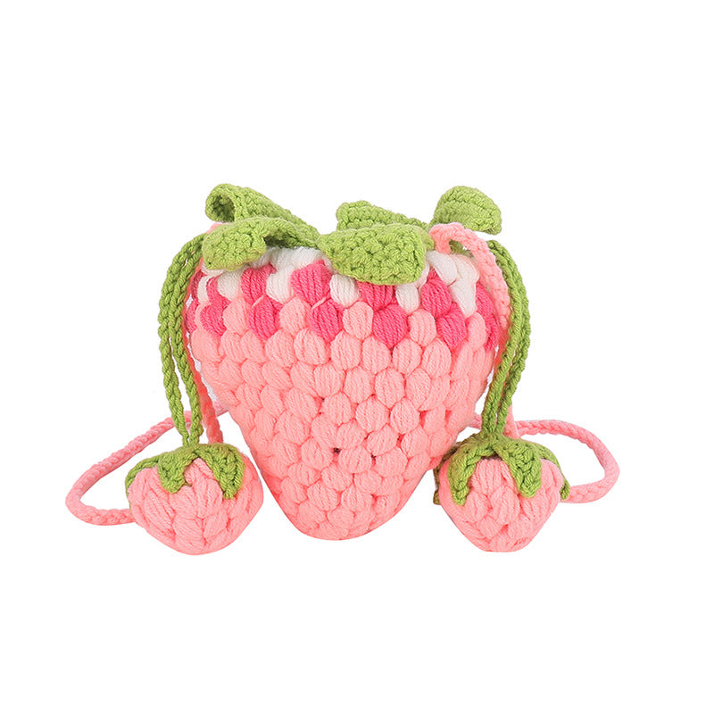 （Pre Order）Strawberry Shaped Wool Bag