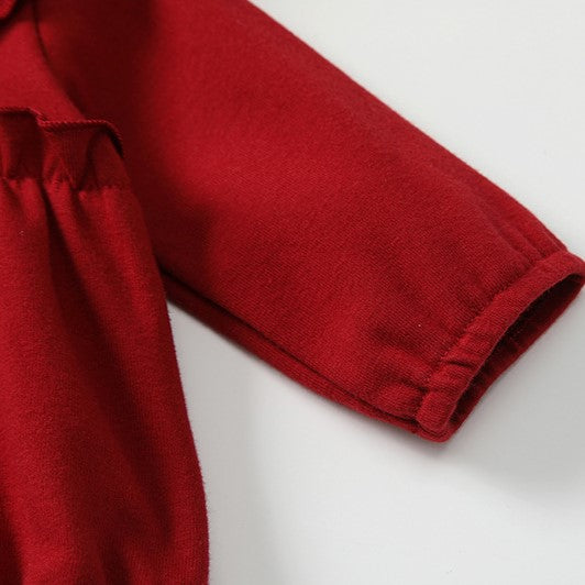 （In Production）Toddler Girls Christmas Cotton Romper with Hat