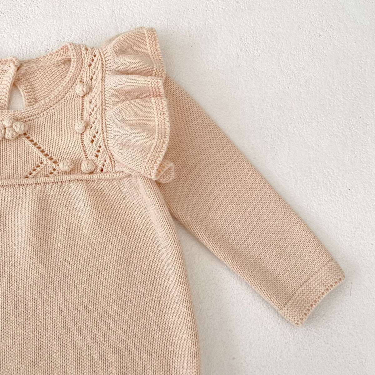 （Pre Order 2 Weeks）Toddler Girls Fall Knitted Sweater Romper