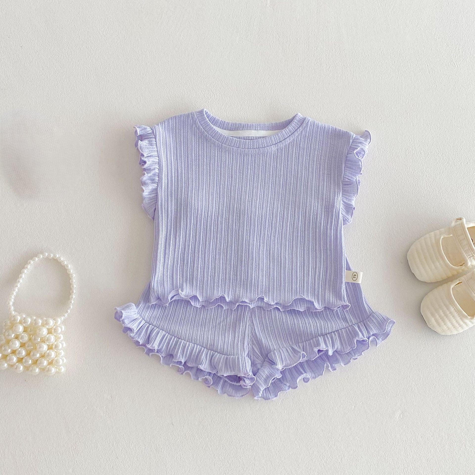 （In Production）Girls Spring&Summer Trip Shorts Set