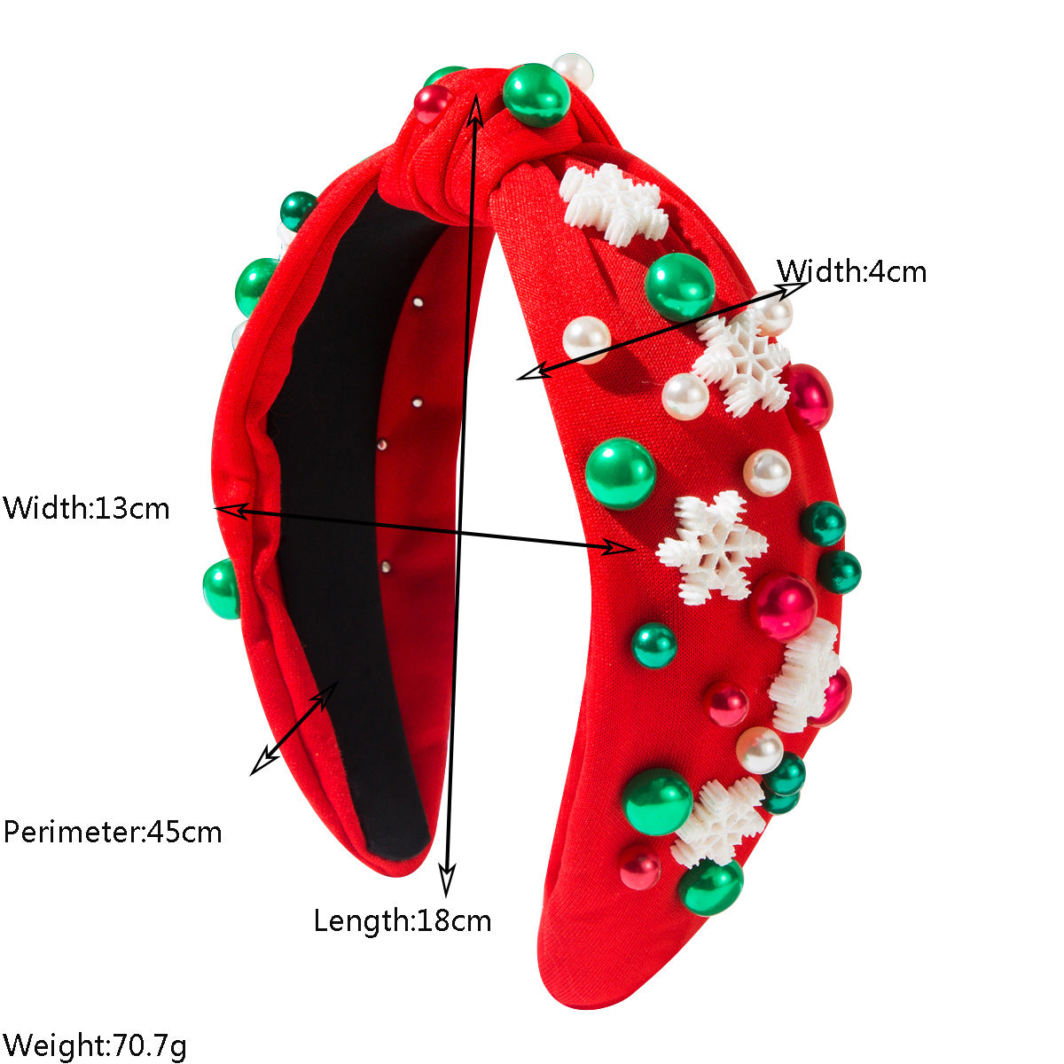 （Pre Order）Christmas Stylish Snowflake&Pearl Headband