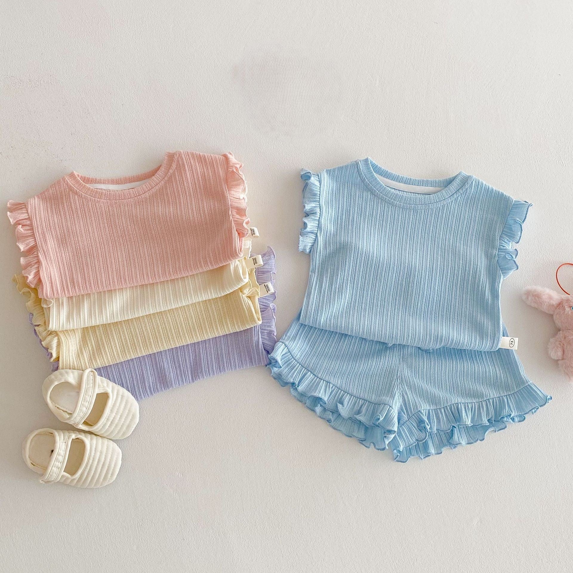 （In Production）Girls Spring&Summer Trip Shorts Set