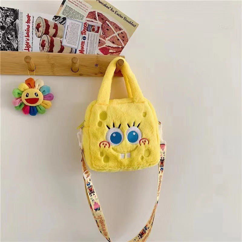 （Pre Order）Cartoon  Plush Crossbody Bag