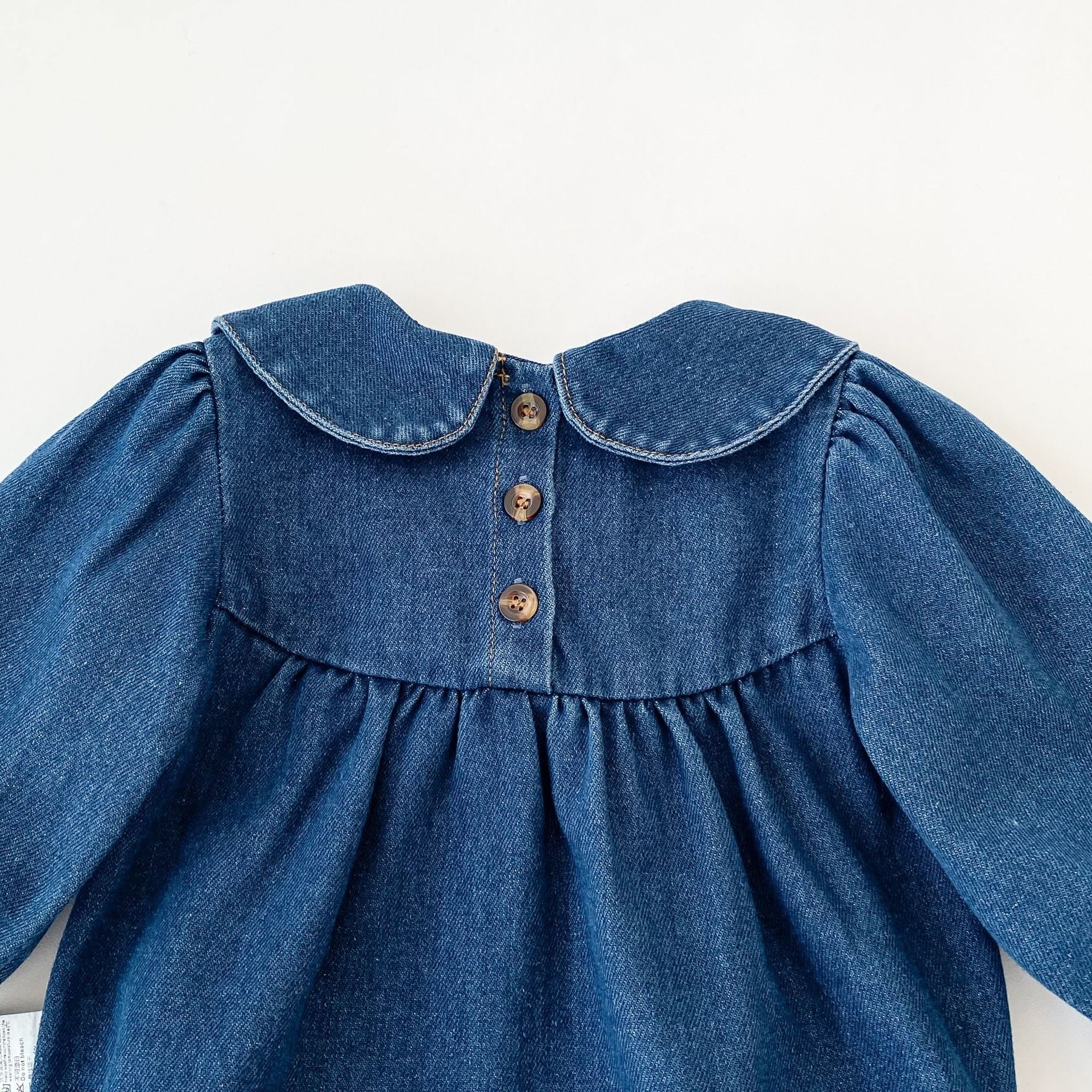（Pre Order 2 Weeks）Toddler Girls Fall Denim Romper