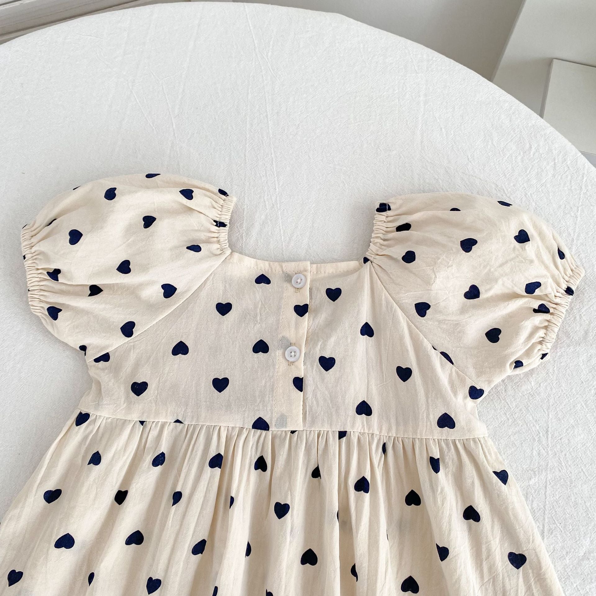 （Pre Order 2 Weeks）Sisters Love Printed Bow Tie Dress&Romper