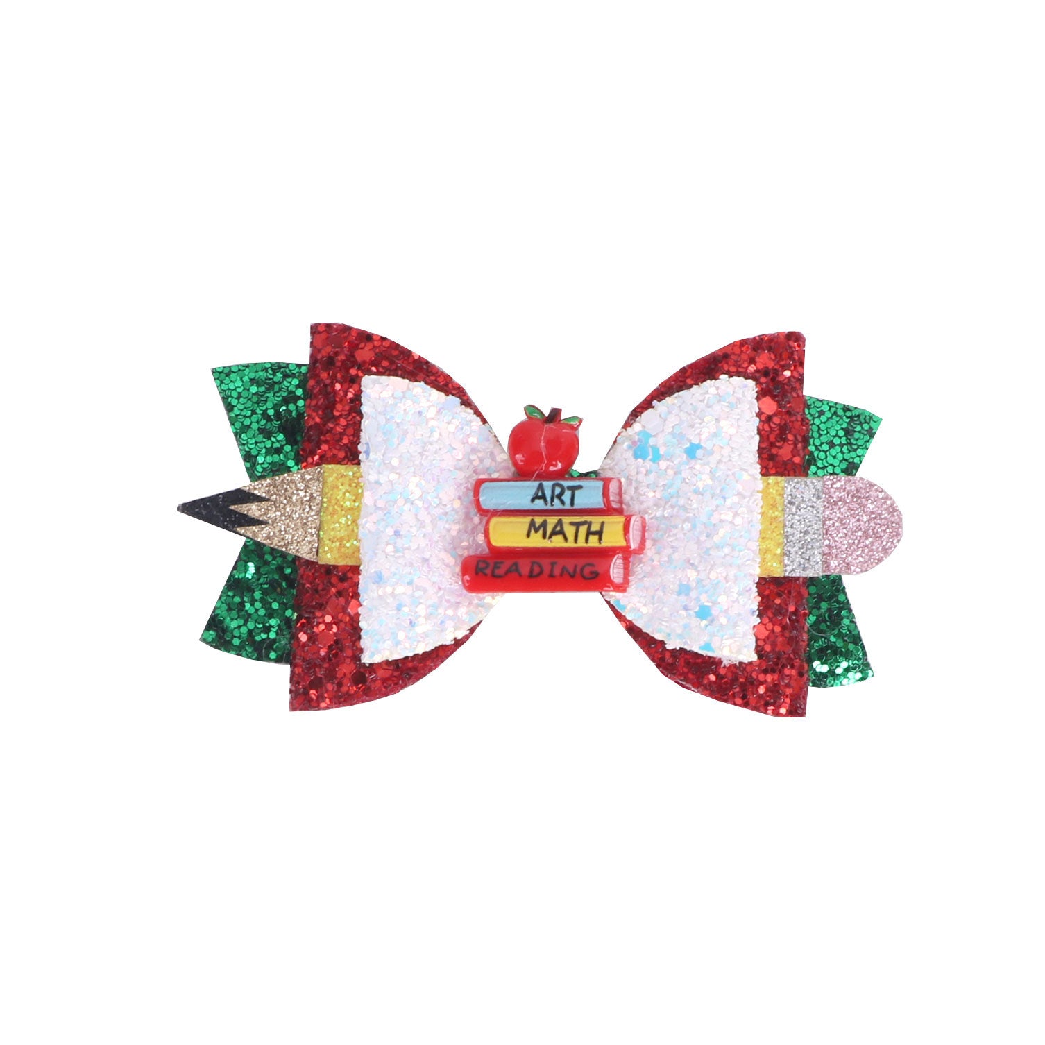 （Pre Order）Girls Summer Back To School Glitter Hair Clip