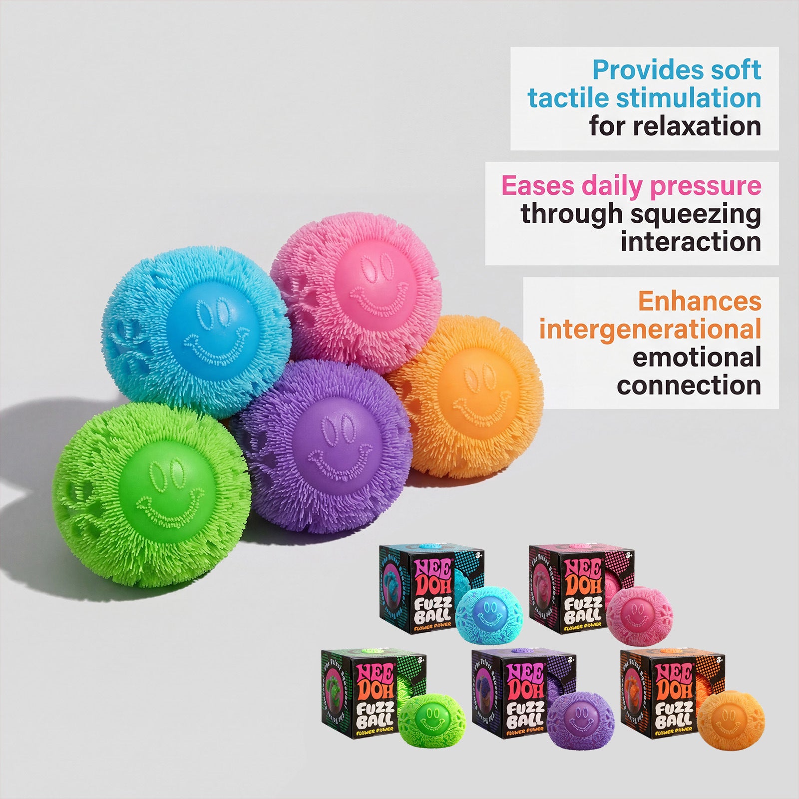 （Pre Order）Squeeze Fuzz Ball Toy