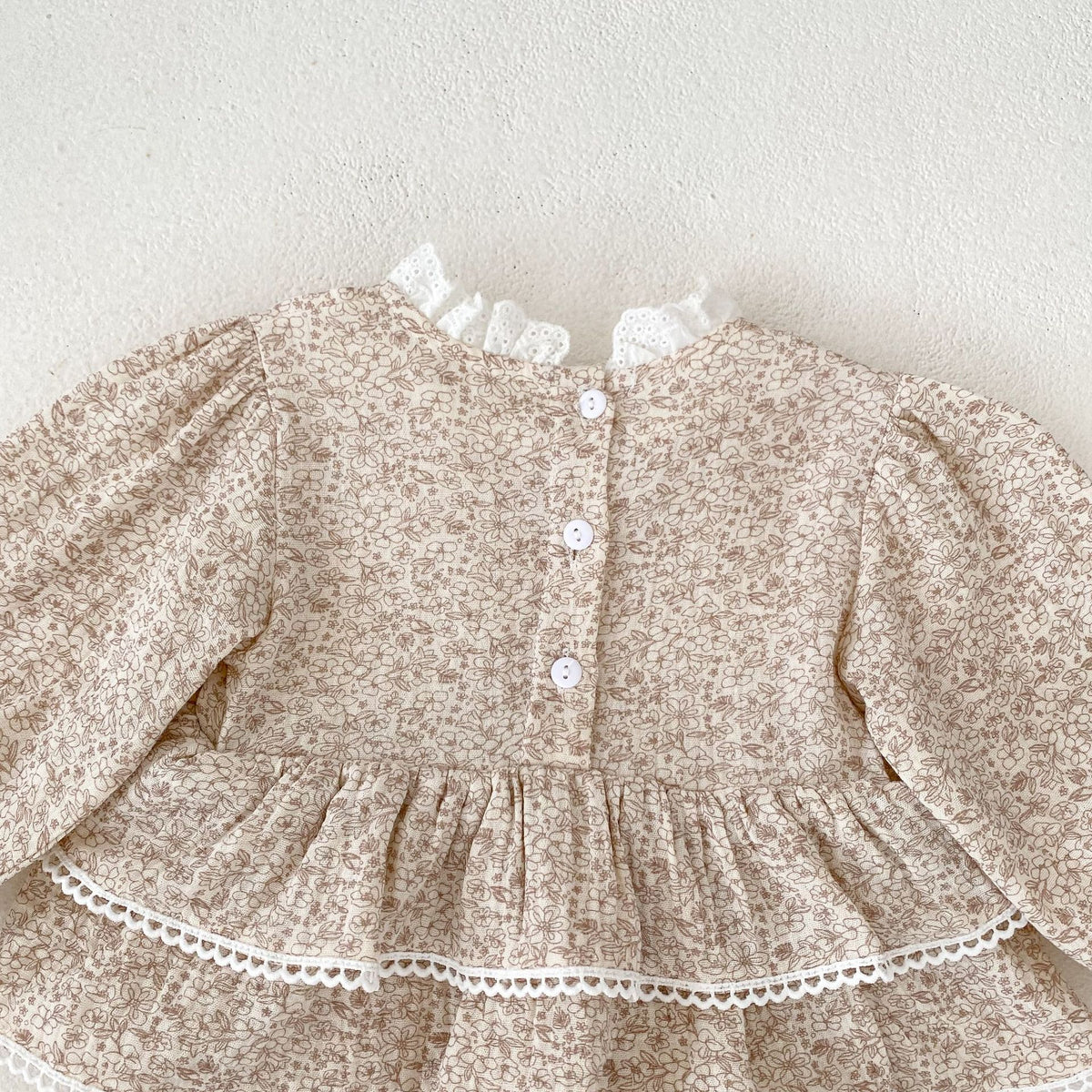（Pre Order 2 Weeks）Toddler Girls Fall Floral Layered Romper