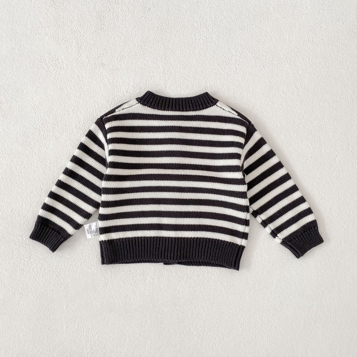 （Pre Order 2 Weeks）Kids Fall Stripe Sweater Cardigan with Pockets