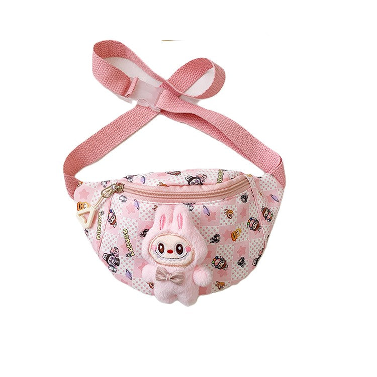 （Pre Order）Kids Cartoon Plush Toy Waist Bag