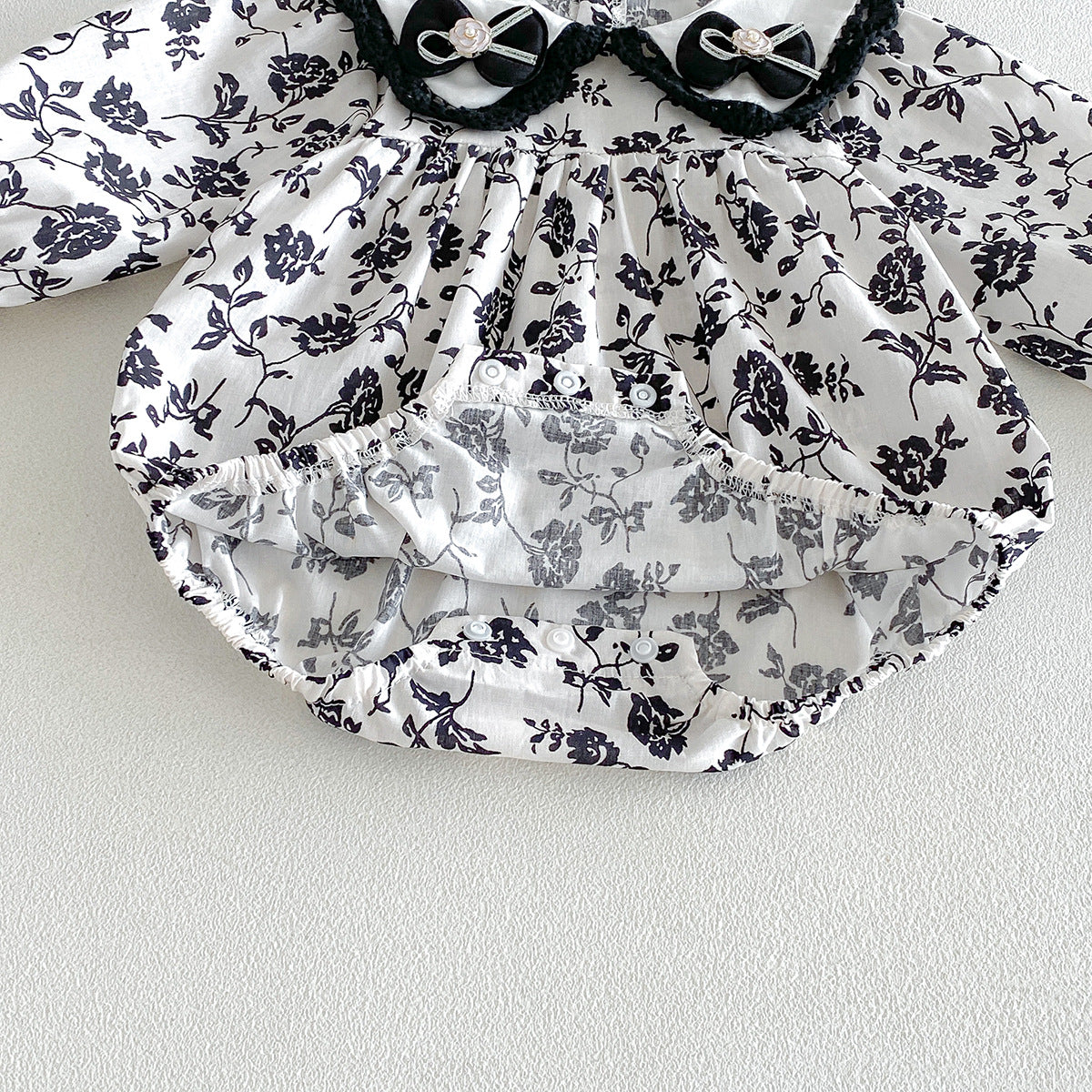 （Pre Order 2 Weeks）Sisters Fall Bow Collar Dress&Romper