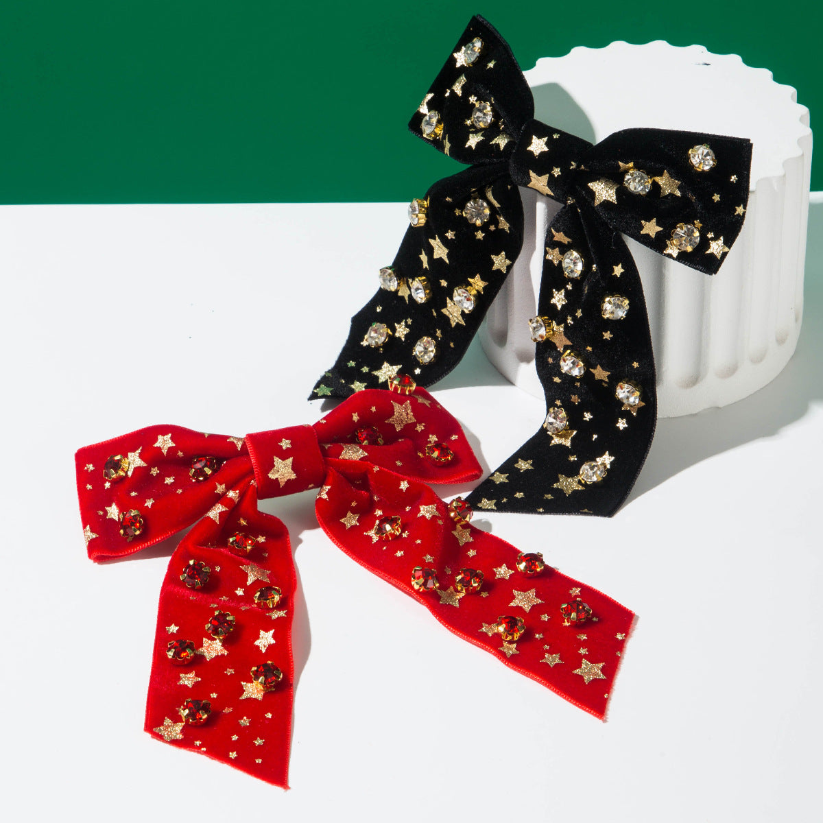 （Pre Order）Christmas Rhinestone Bow