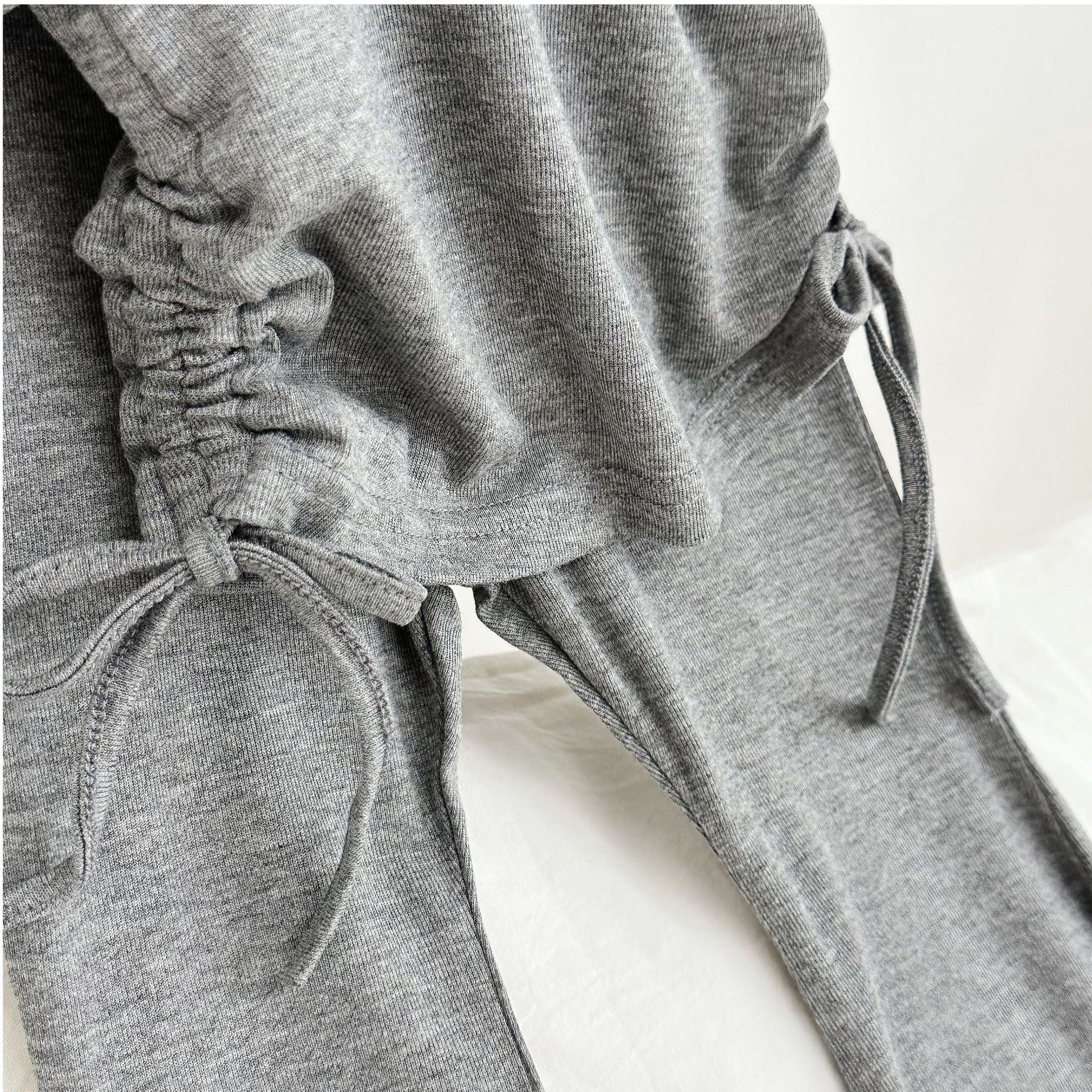 （In Production）Girls Spring&Summer Solid Color Outfit Set