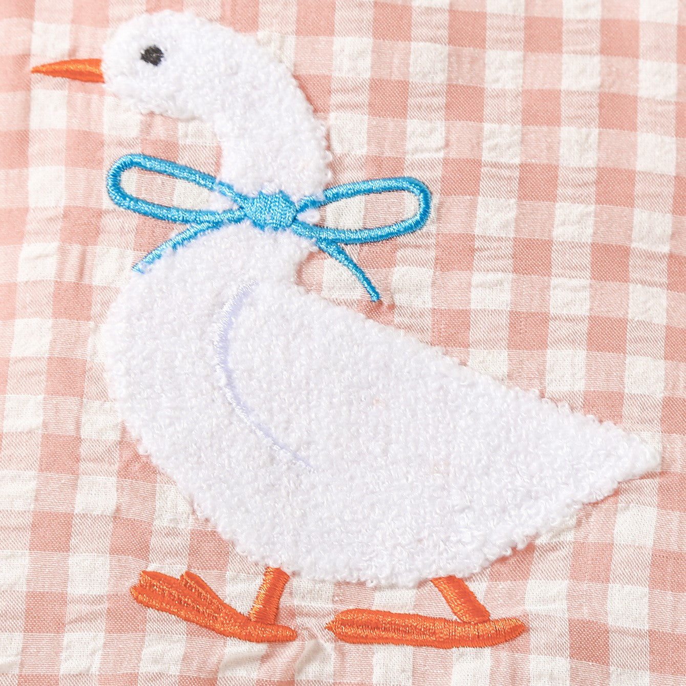 （In Production）Toddler Girls Spring&Summer Goose Chenille Patches Romper