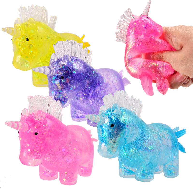 （Pre Order）Squeeze Unicorn Toy-Sequin