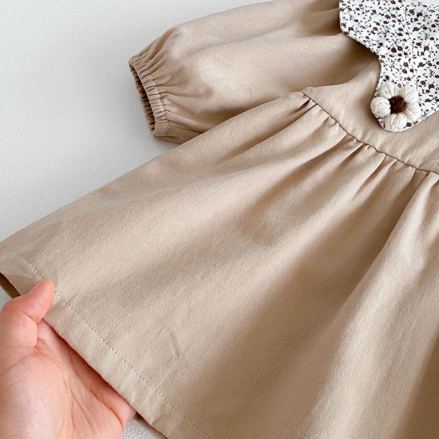 （In Production）Girls Fall Baby Collar Dress