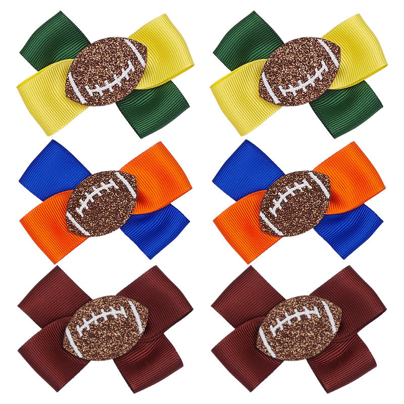 （Pre Order）Girls Football Gilliter Hair Clip