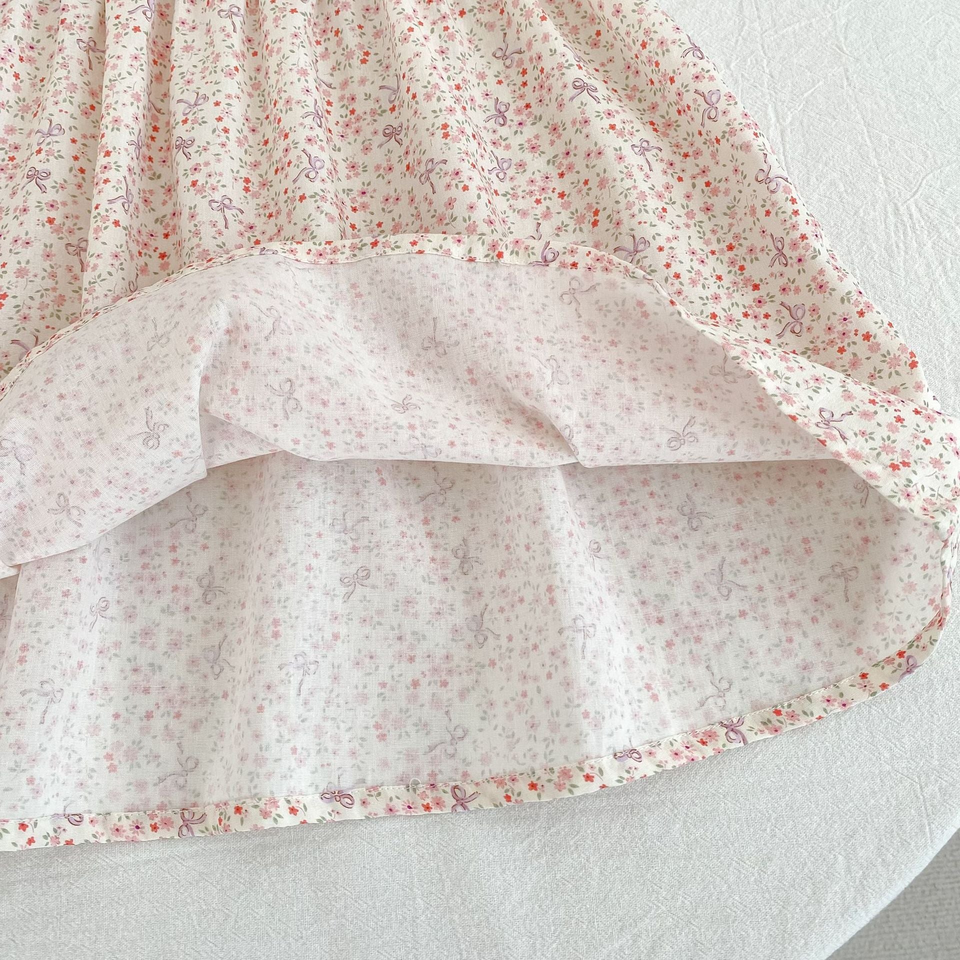 （Pre Order 2 Weeks）Sisters Floral Embroidery Baby Collar Dress&Romper
